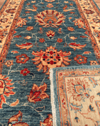 Ushak Hand-Knotted Wool Runner 2' x 8'