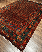 Pazyrk Hand-Knotted Wool Rug 9' 1" x 12' 5"