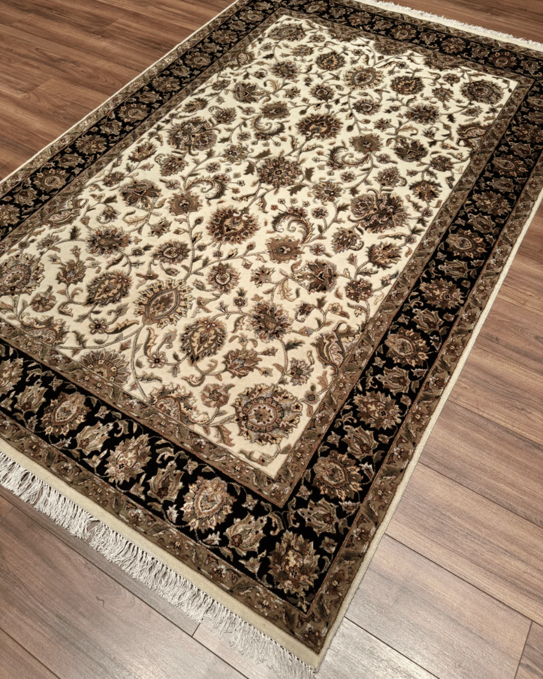 Tapis en laine style afghan 55 x 146 cm
