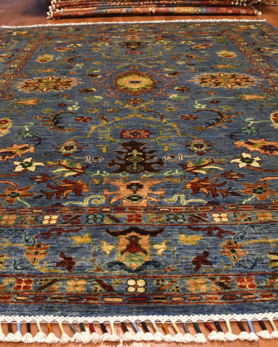 Sultani Hand-Knotted Wool Rug 5' 8" x 7' 7"