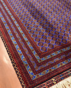 Afghan Bilcik Style Hand-Knotted Wool Rug 4' 7" x 6' 4"