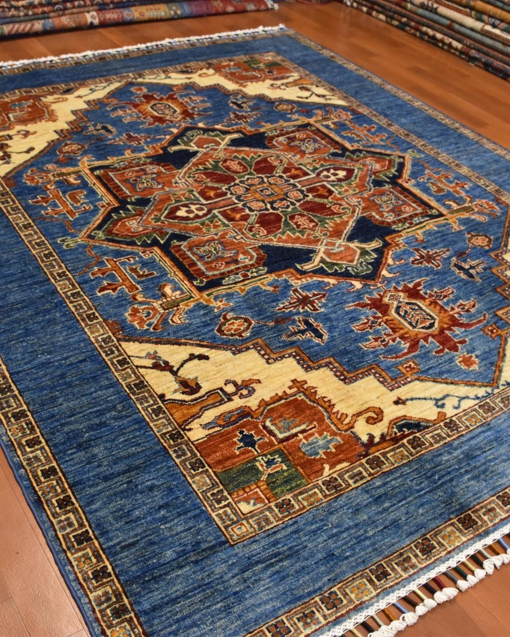 Sultani Hand-Knotted Wool Rug 5' 1" x 6' 3"