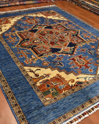 Sultani Hand-Knotted Wool Rug 5' 1" x 6' 3"