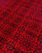 Handwoven Afghan Style Wool Rug 7' 9" x 9' 7"