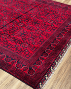 Handwoven Afghan Style Wool Rug 7' 9" x11' 1"