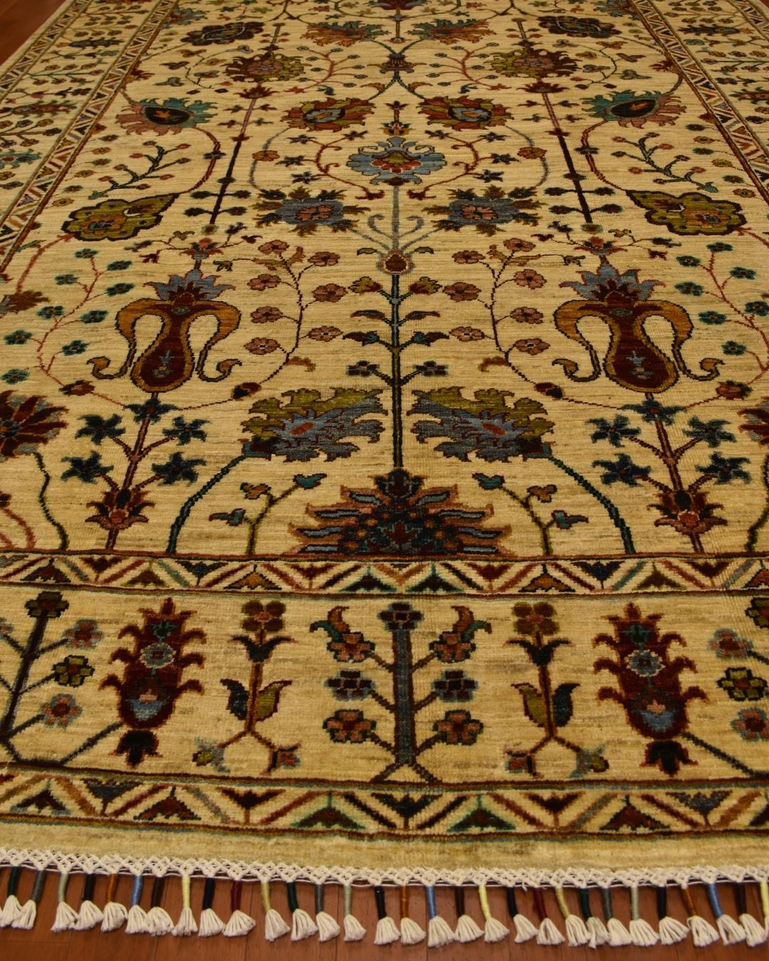 Sultani Hand-Knotted Wool Rug 5' 9" x 8'