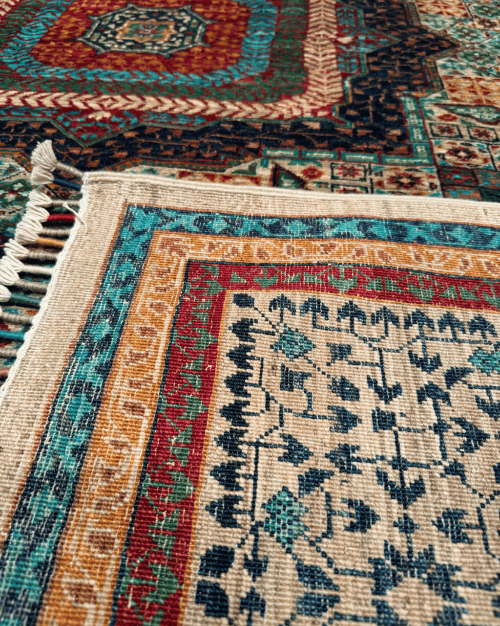 Mamluk Hand-Knotted Wool Rug 5' 9" x 8' 1"