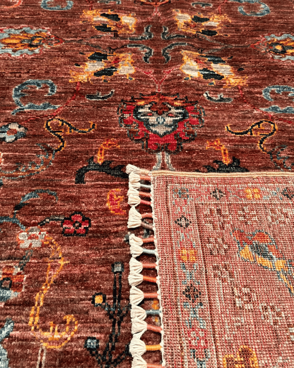 Sultani Hand-Knotted Wool Rug 4' x 6'