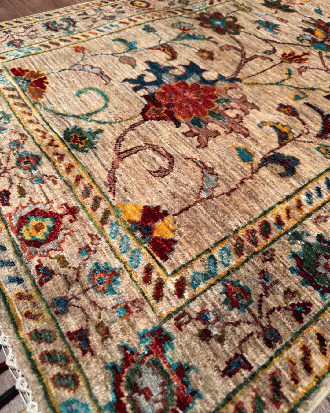 Sultani Hand-Knotted Wool Rug 2' 7" x 3' 9"