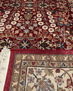 Hereke Hand-Knotted Wool Rug 6' 4" x 9' 7"
