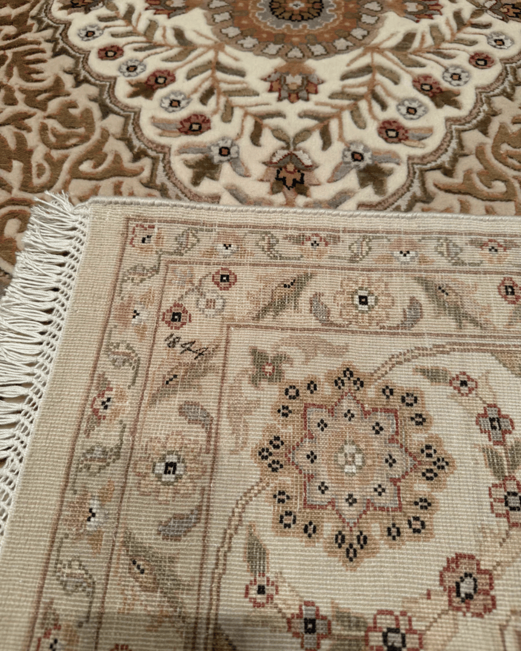Tapis en laine style afghan 55 x 146 cm