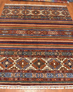 Sultani Hand-Knotted Wool Rug 5' x 6' 6"