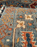 Veziri Hand-Knotted Wool Rug 5' 6" x 8' 8"