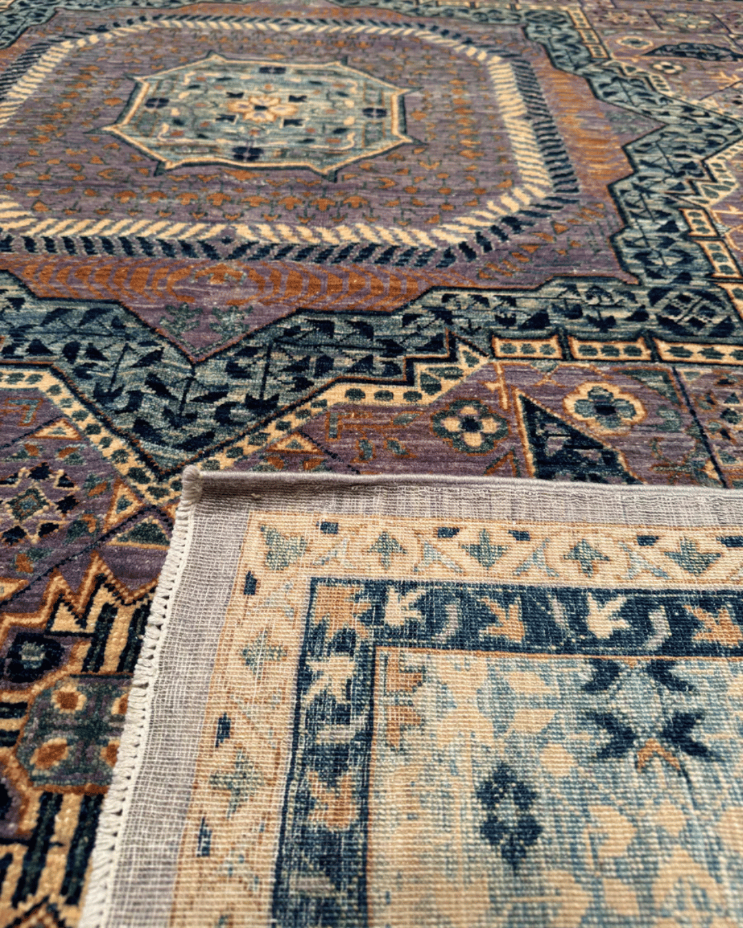 Mamluk Hand-Knotted Wool Rug 8' 1" x 11' 3"