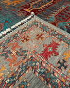 Veziri Hand-Knotted Wool Rug 5' 7" x 7' 7"