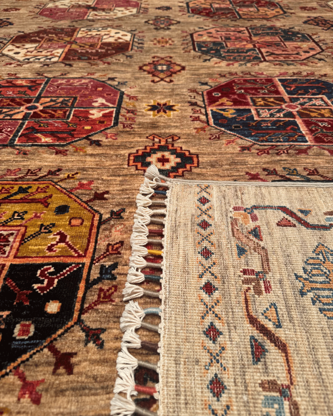 Veziri Hand-Knotted Wool Rug 8' 2" x 9' 7"