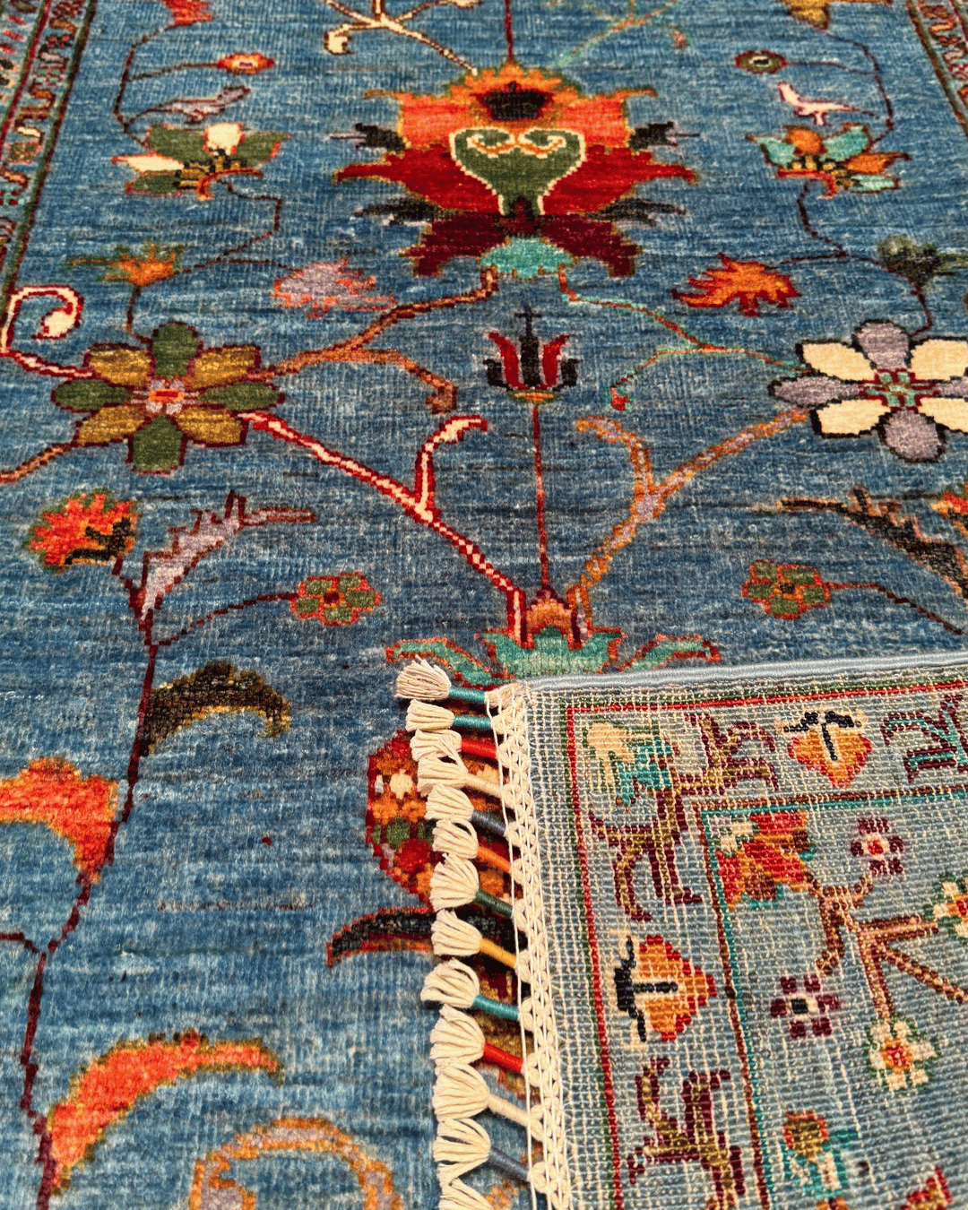 Sultani Hand-Knotted Wool Rug 3' 4" x 5'