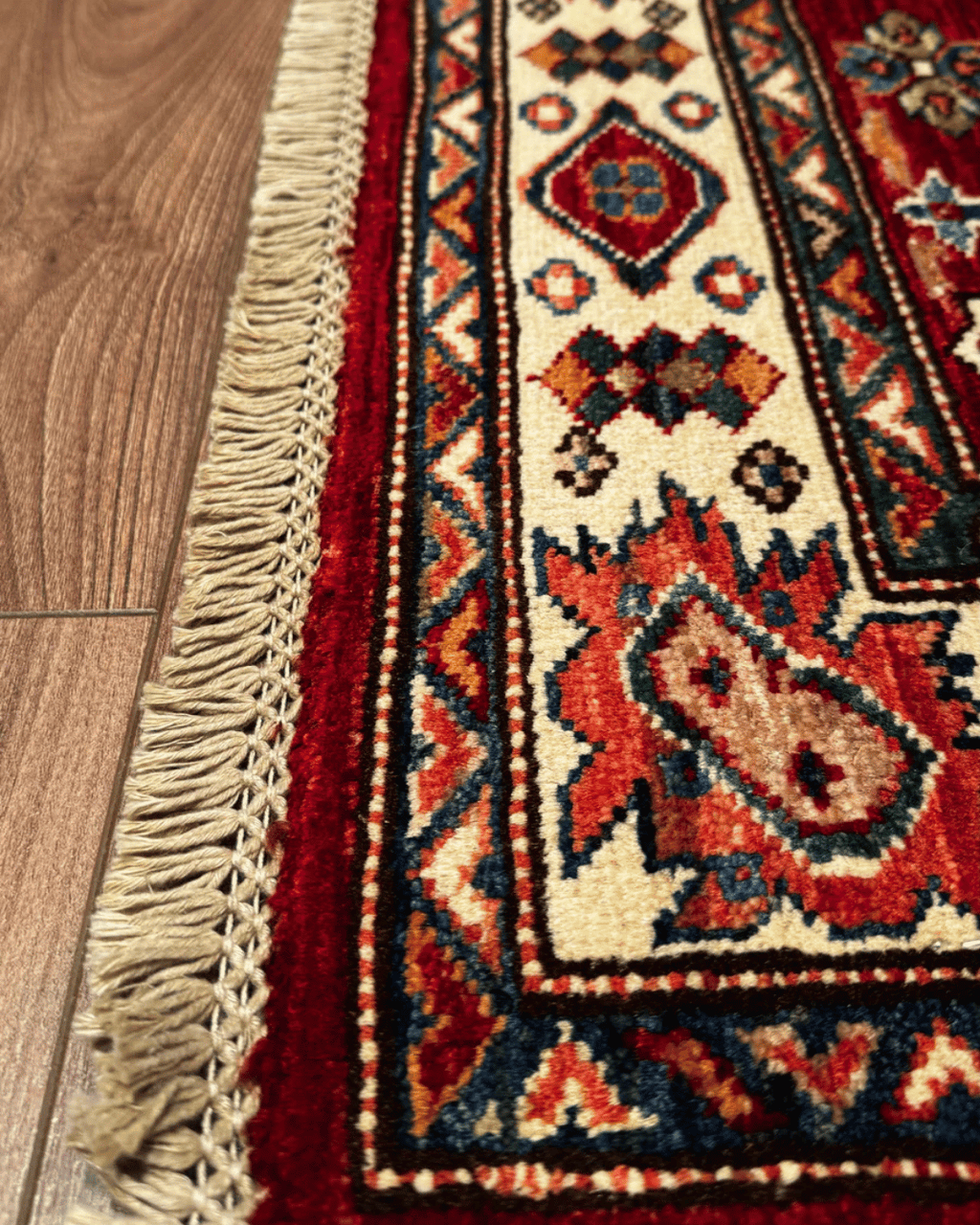 Shirvan Hand-Knotted Wool Rug 3' 2" x 4' 7"