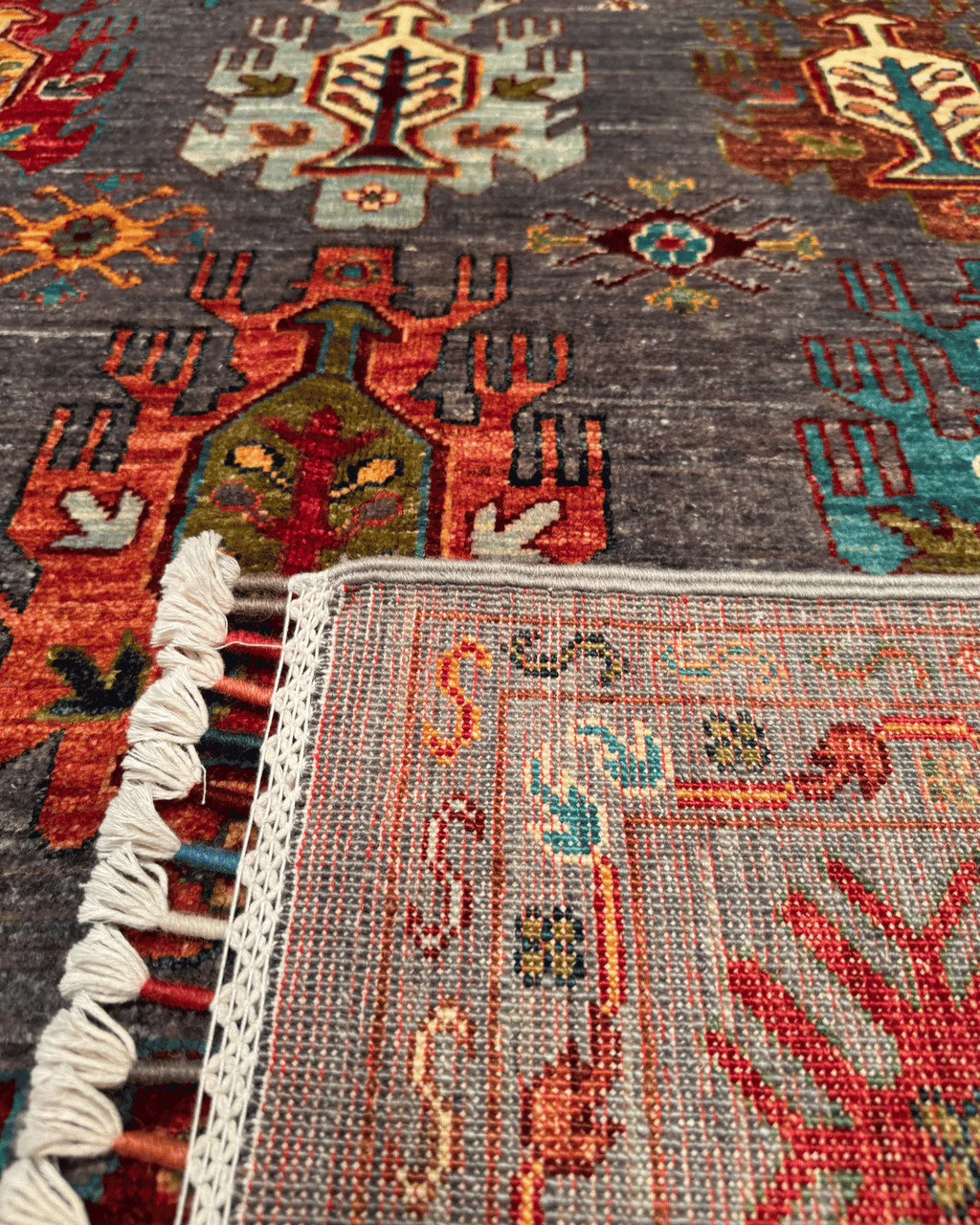 Wolle im afghanischen Stil 1,8x4,8ft – 55x146cm