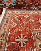 Ushak Hand-Knotted Wool Rug 6' x 8'