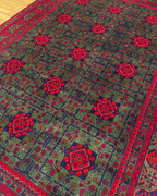 Tapis en laine style afghan 55 x 146 cm