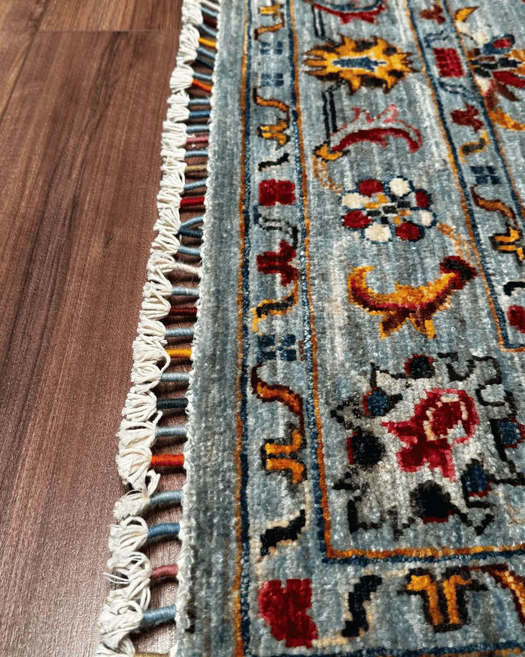 Sultani Hand-Knotted Wool Rug 3' 3" x 5' 1"