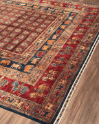 Pazyrk Hand-Knotted Wool Rug 8' 1" x 11' 1"