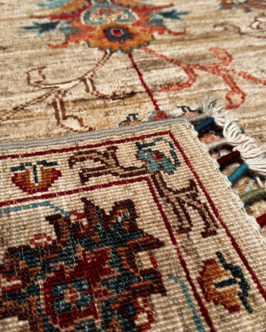 Sultani Hand-Knotted Wool Rug 3' 1" x 4' 7"