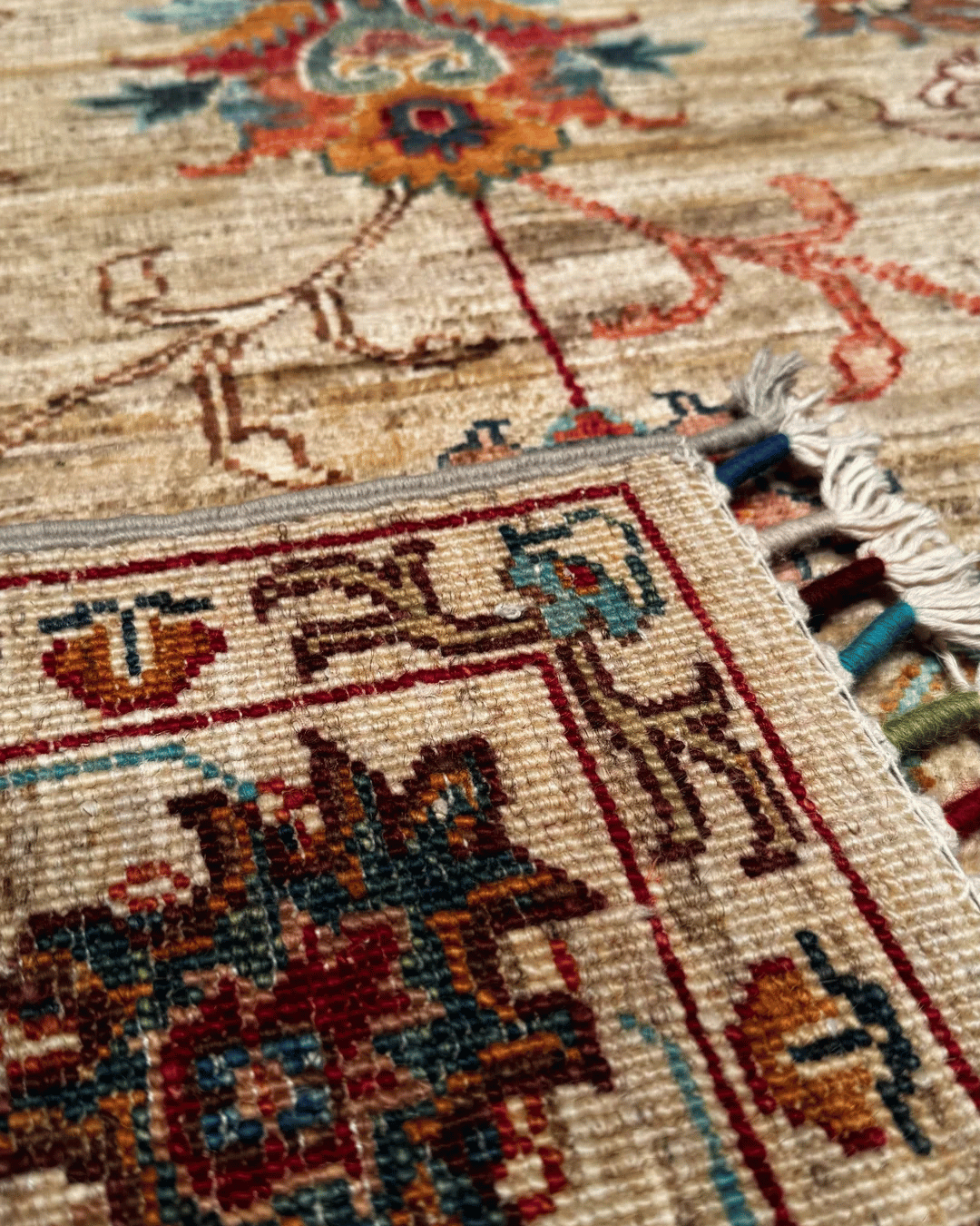 Sultani Hand-Knotted Wool Rug 3' 1" x 4' 7"