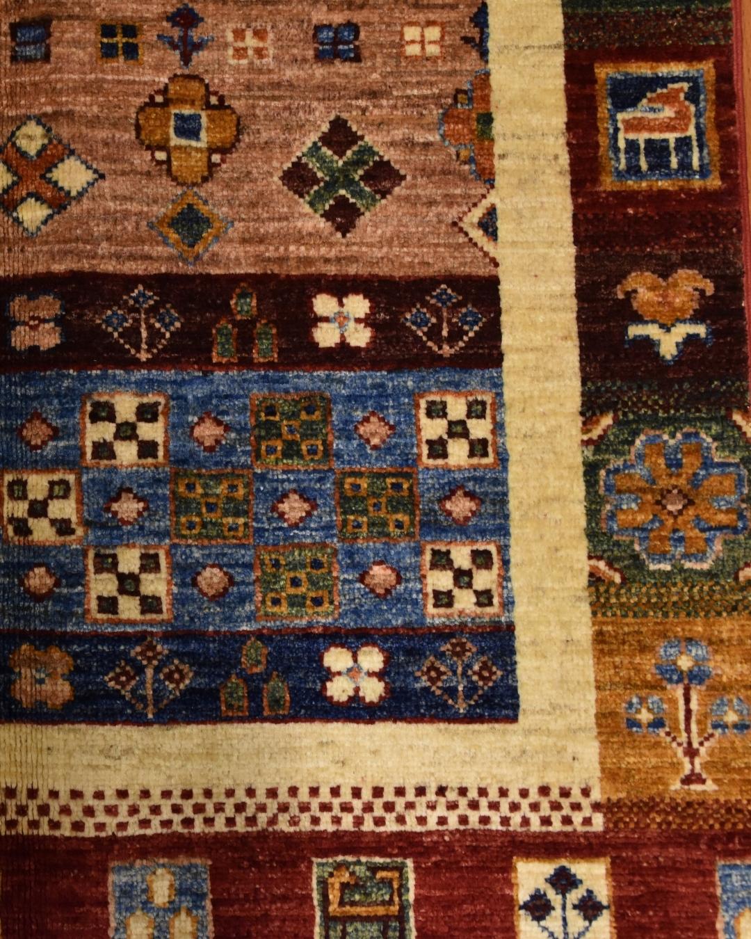 Sultani Hand-Knotted Wool Rug 3' x 4'