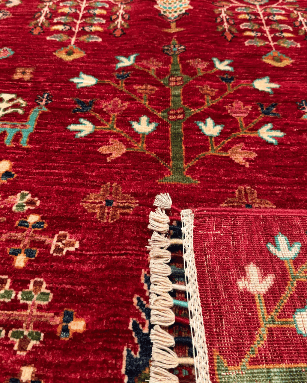 Sultani Hand-Knotted Wool Rug 4' x 6'