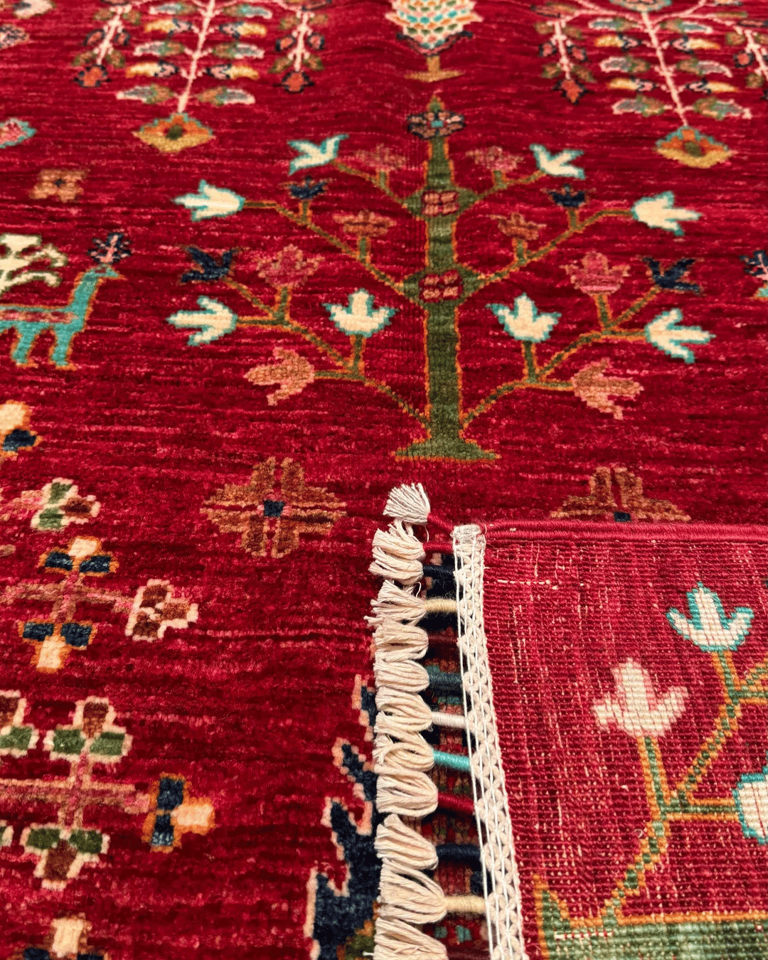 Sultani Hand-Knotted Wool Rug 4' x 6'