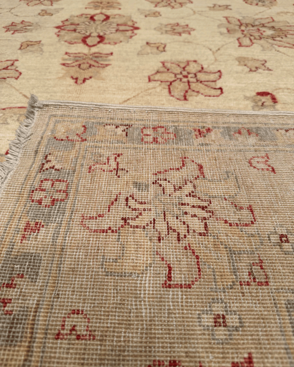 Ushak Hand-Knotted Wool Rug 6' x 8'