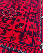 Wolle im afghanischen Stil 1,8x4,8ft – 55x146cm