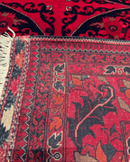 Tapis en laine style afghan 55 x 146 cm