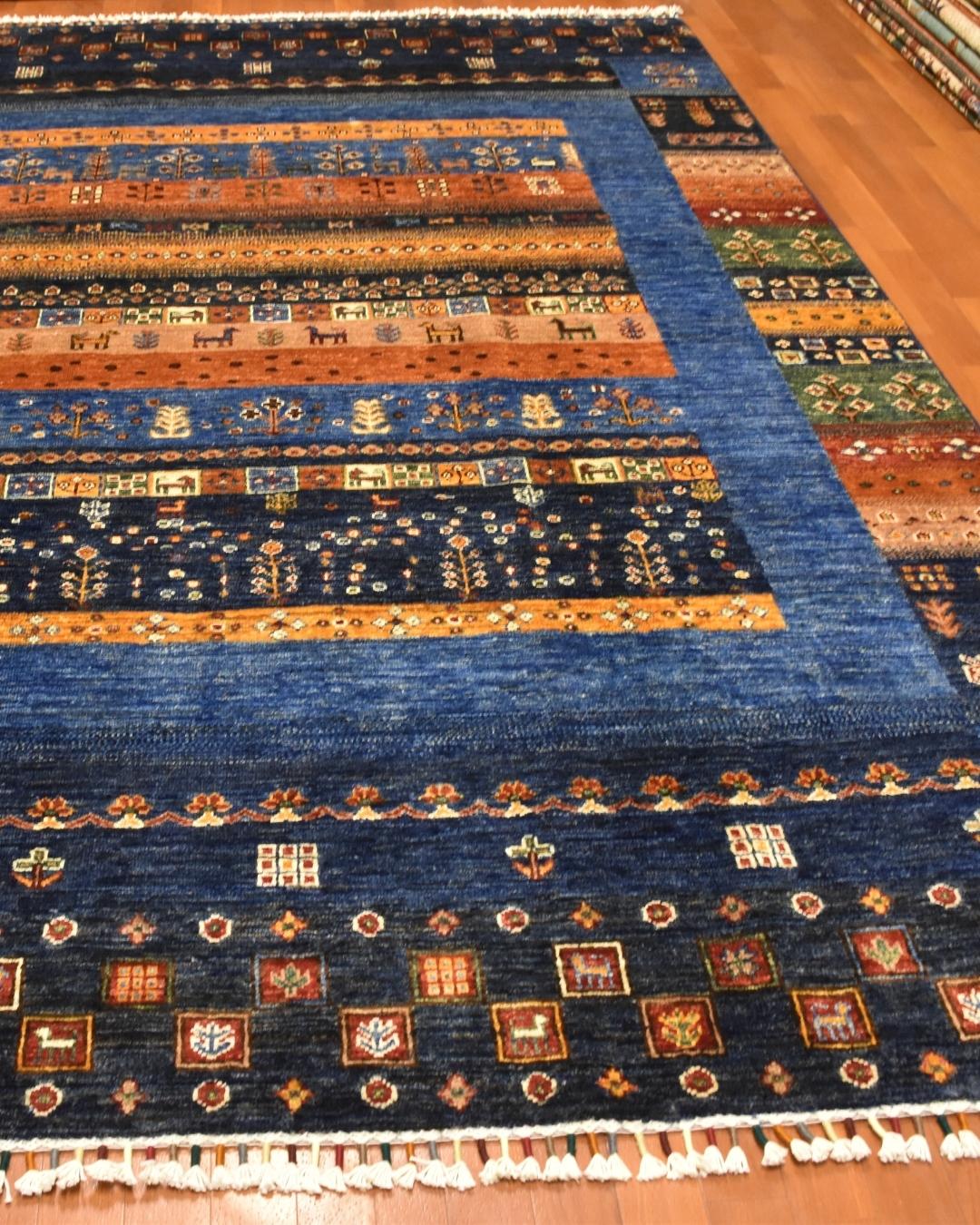 Sultani Hand-Knotted Wool Rug 6' x 8'