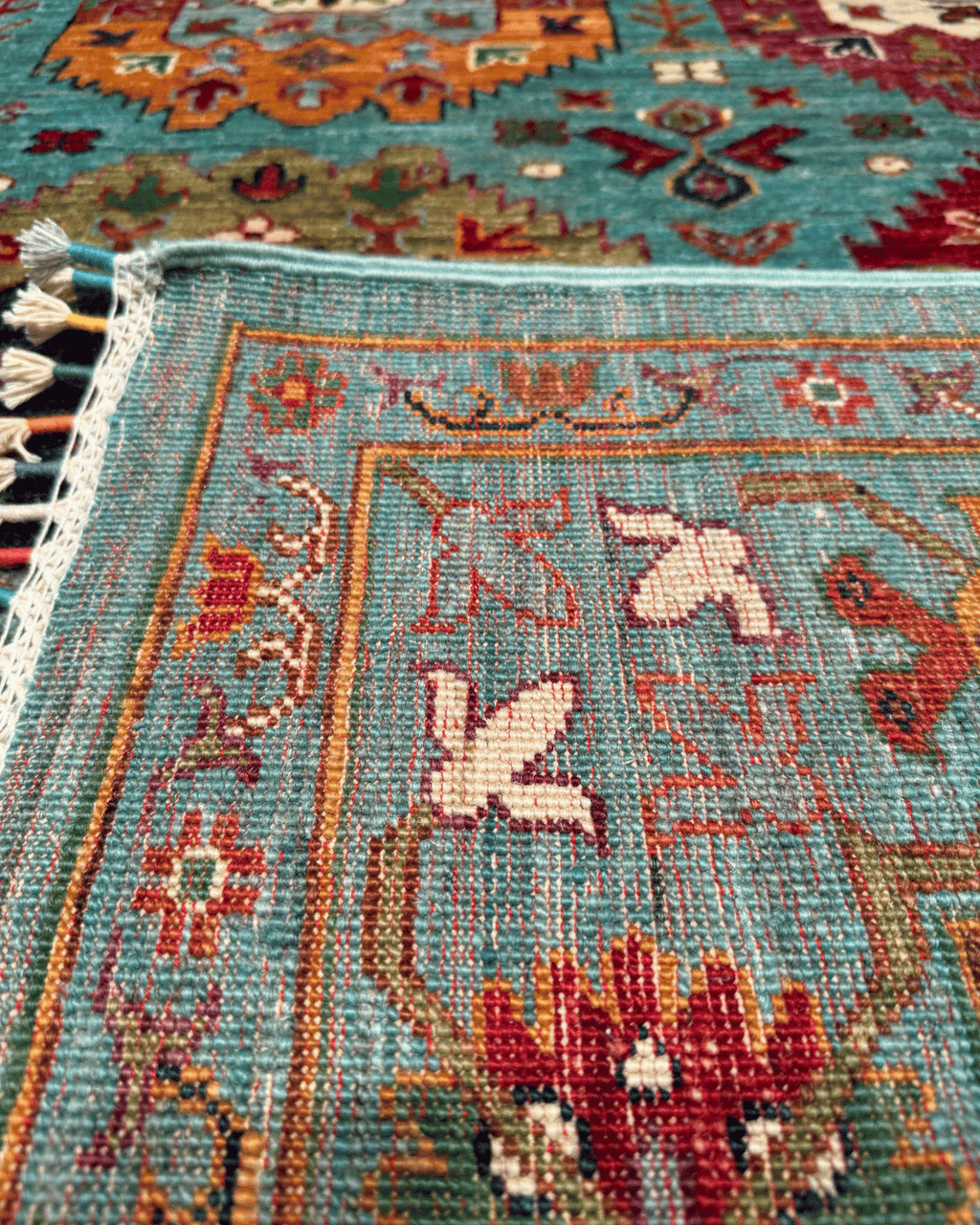 Veziri Hand-Knotted Wool Rug 5' 6" x 8'