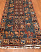 Pazyryk Hand-Knotted Wool Runner 79x265 cm 2.10 m² | 3x9 ft