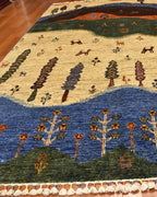 Sultani Hand-Knotted Wool Rug 5' x 7'