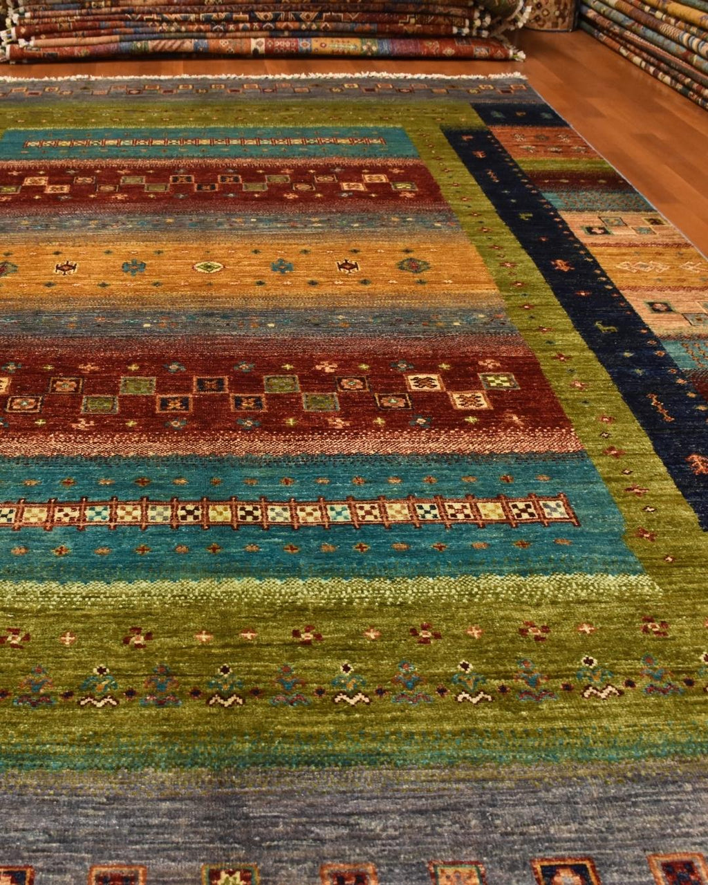 Sultani Hand-Knotted Wool Rug 5' 7" x 8' 3"