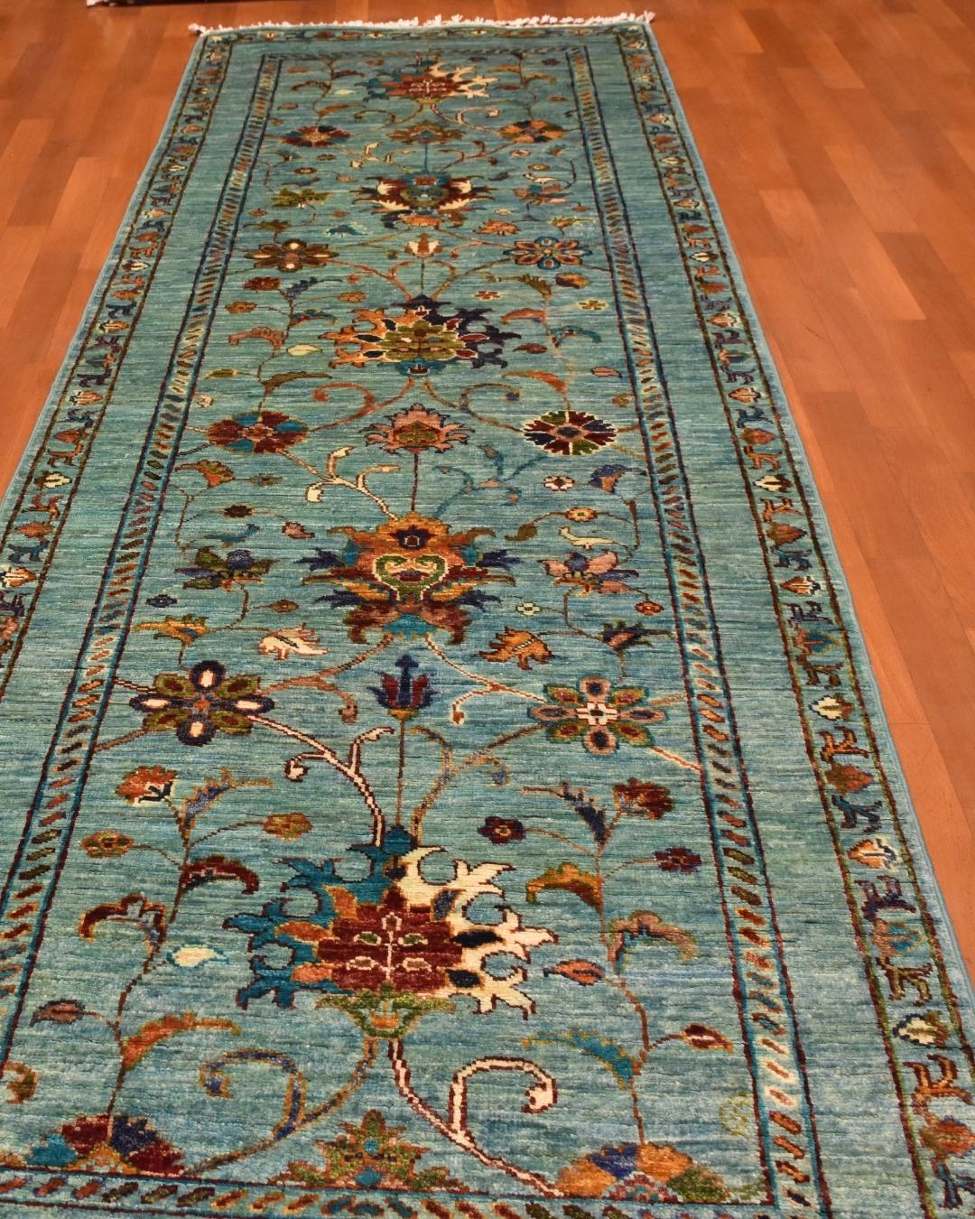 Sultani Hand-Knotted Wool Runner 2' 75" x 8'