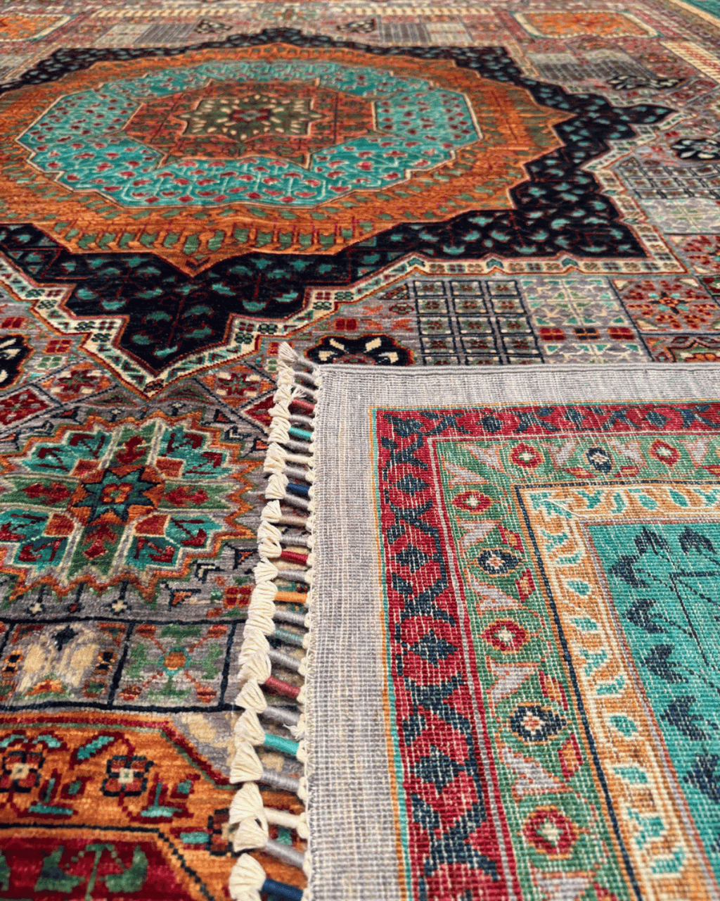 Mamluk Hand-Knotted Wool Rug 9' 1" x 12' 3"