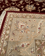 Tapis en laine style afghan 55 x 146 cm