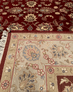 Tapis en laine style afghan 55 x 146 cm