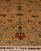 Sultani Hand-Knotted Wool Rug 5' x 6' 5"
