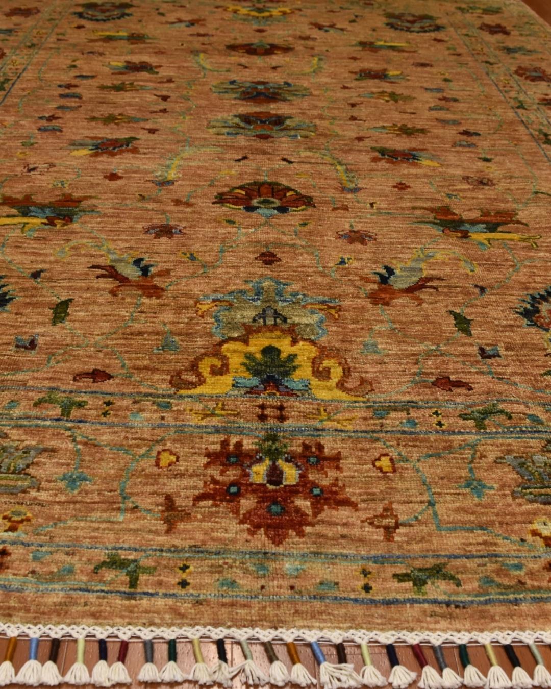 Sultani Hand-Knotted Wool Rug 5' x 6' 5"