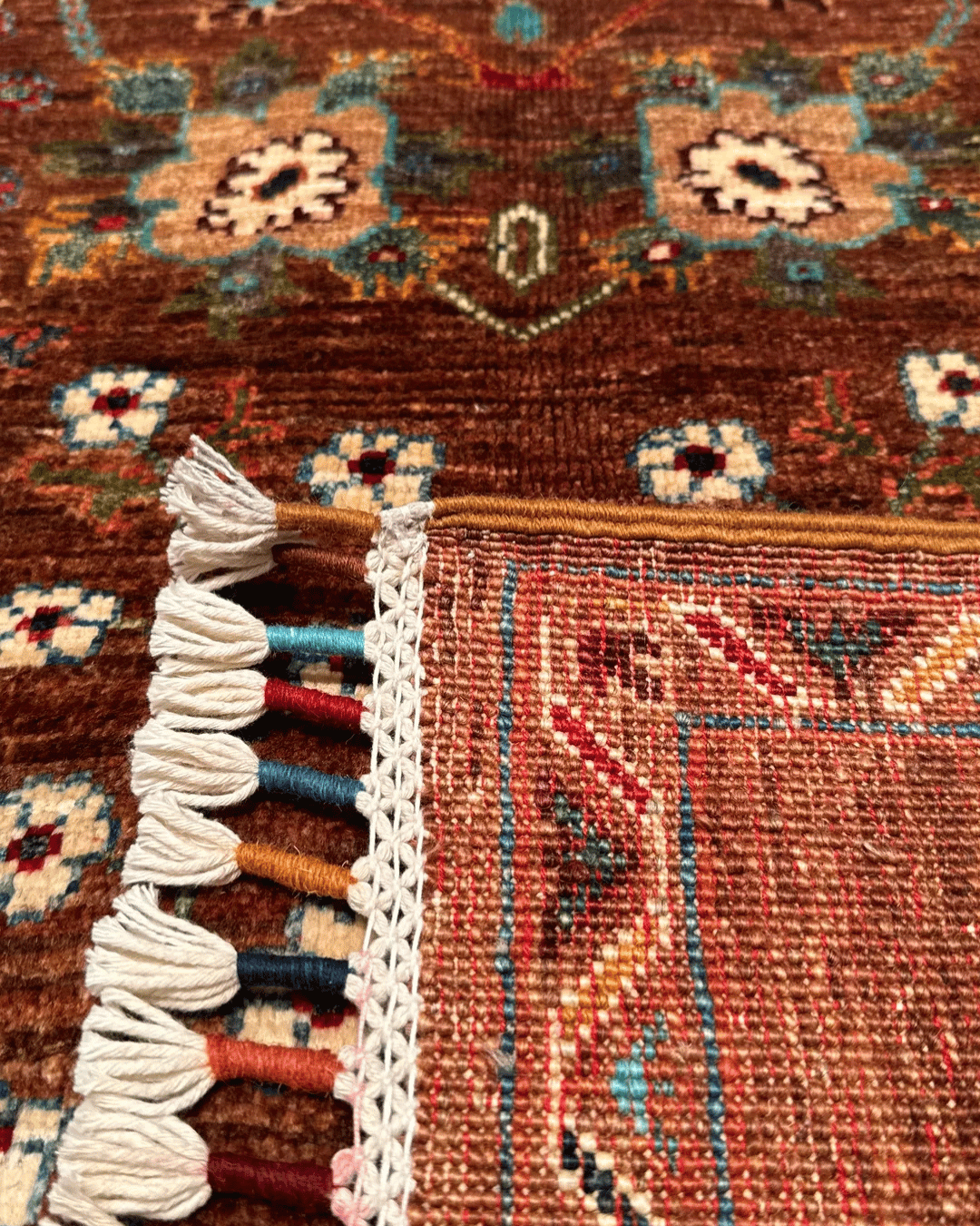 Sultani Hand-Knotted Wool Rug 4' x 6'