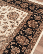 Ottoman Elegance Hand-Knotted Wool Rug 6' 6" x 10'