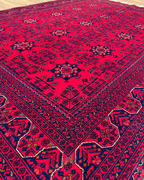 Tapis en laine style afghan 55 x 146 cm