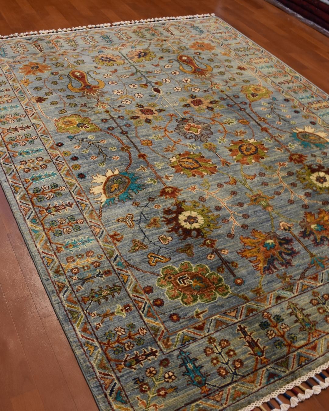 Sultani Hand-Knotted Wool Rug 153x201 cm 3.10 m² | 5x7 ft